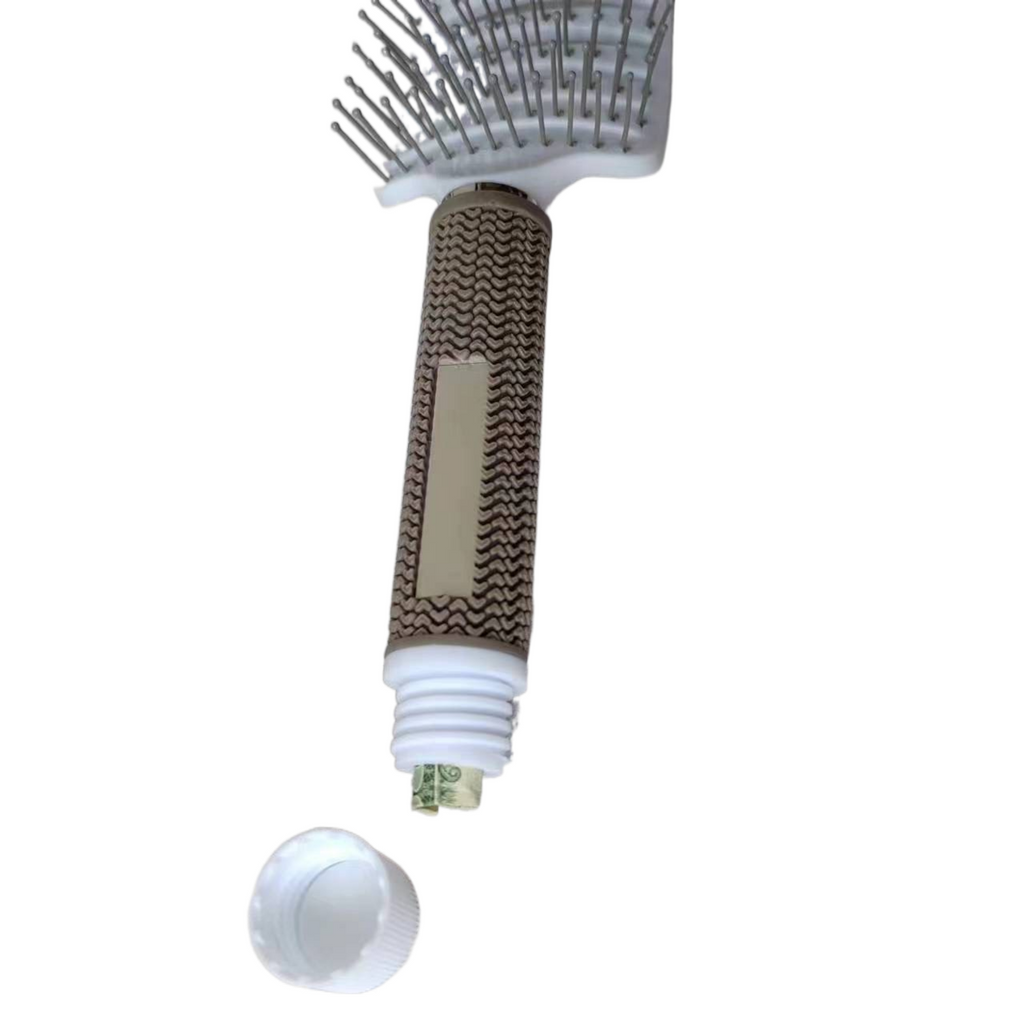 Hair Brush Diversion Safe - Discreet Stash Spot for Hiding Money & Valuables