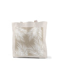 Tan White Palm Tote, College Student Gift, Mother's Day Gift,Christmas Gift